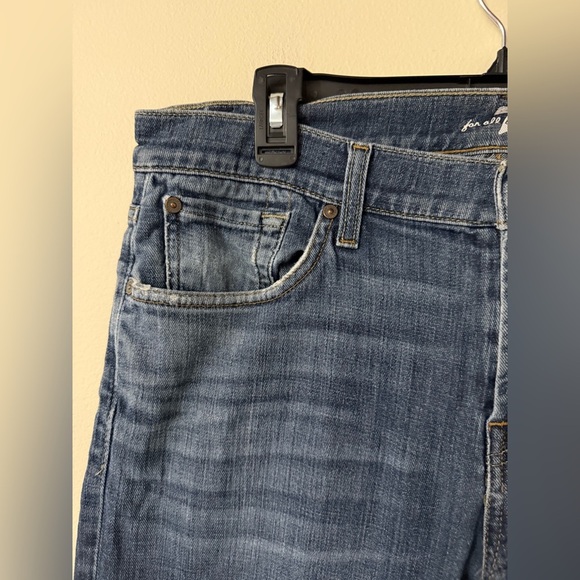 7 For All Mankind Standard Fit Medium Wash Denim, size 34 (men’s? Women’s?) - Picture 2 of 8